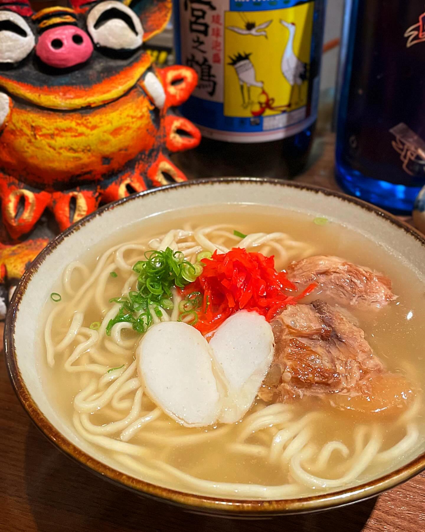 〆は定番の沖縄そばで【沖縄料理/渋谷泡盛/渋谷女子会/沖縄居酒屋/渋谷居酒屋/渋谷沖縄料理/渋谷送別会/渋谷歓迎会/神泉…